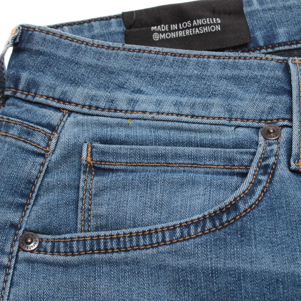 Monfrere NWT Denim Jeans Size 30 US Slim Fit Brando in Blue Cotton Blend